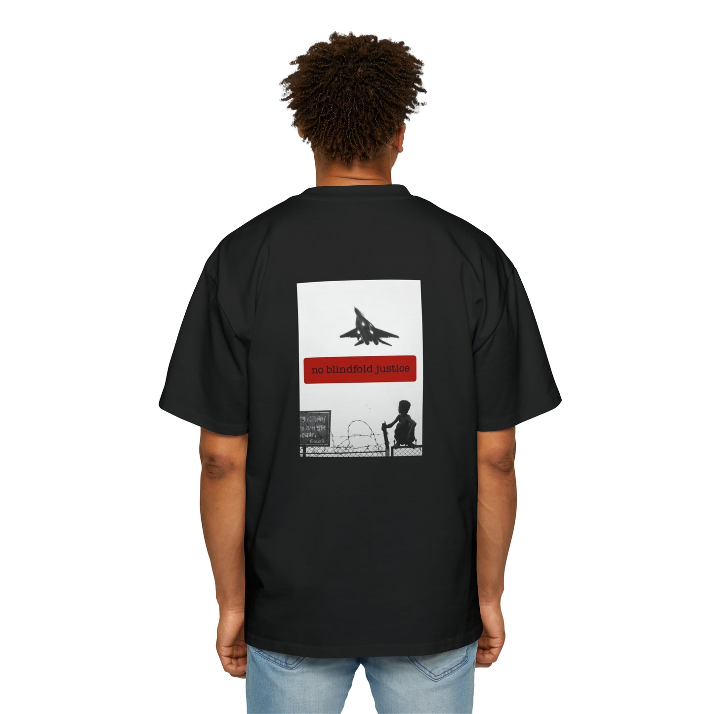 "NO BLINDFOLD JUSTICE" HEAVY OVERSIZED TEE