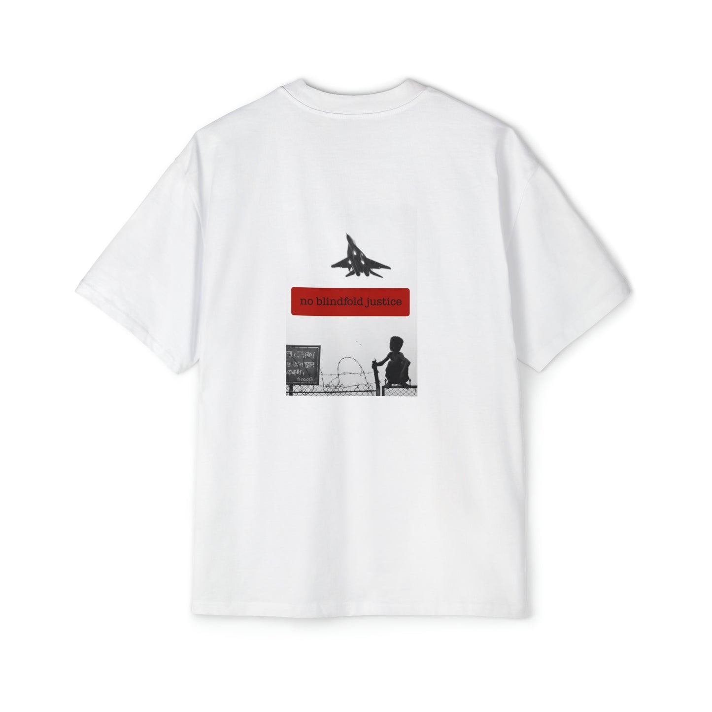 "NO BLINDFOLD JUSTICE" HEAVY OVERSIZED TEE