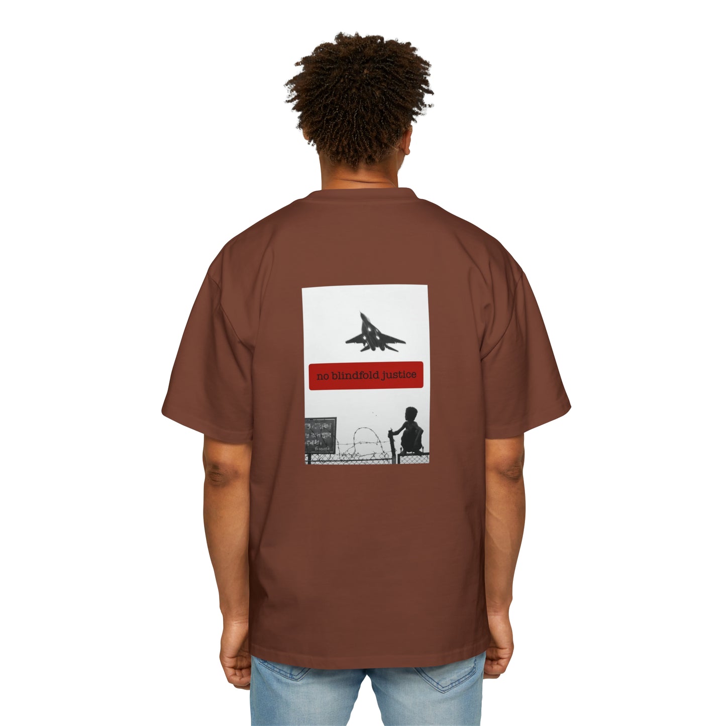 "NO BLINDFOLD JUSTICE" HEAVY OVERSIZED TEE