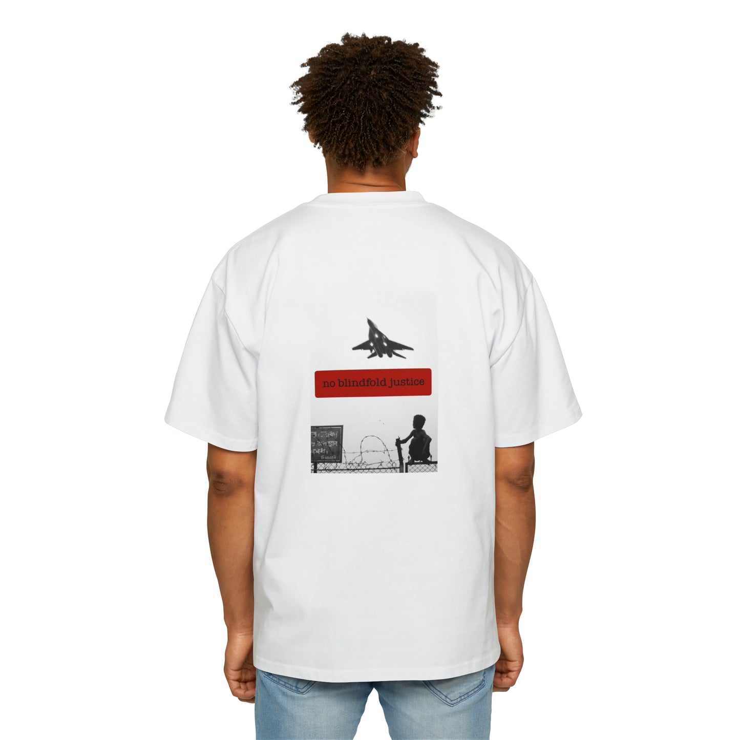 "NO BLINDFOLD JUSTICE" HEAVY OVERSIZED TEE