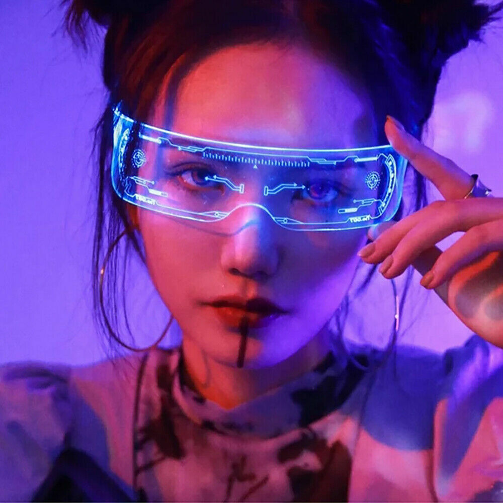 AI STYLE NEON RAVE GLASSES